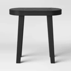 Woodland Carved Wood Accent Table - Black - Threshold™ -Living Room Furniture Store GUEST 028d936f c1e9 49b0 a030 2e6b1194a496