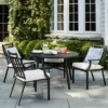 Fairmont 4-Person Round Patio Dining Table Black - Threshold™ -Living Room Furniture Store GUEST 032ac07f 7644 447f 81d7 54d089cd7ad0
