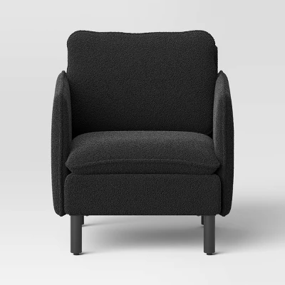 Square Back Accent Chair Black - Threshold™ 4 Square Back Accent Chair Black - Threshold™ - Image 2