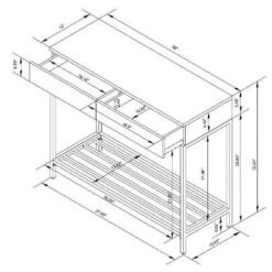 Loring Console Table Vintage Oak - Threshold™ -Living Room Furniture Store GUEST 075b98e6 c284 4a77 b0d1 c62136fa3cfb