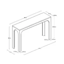Thetford Console Table Gray - Threshold™ Designed With Studio McGee 13 Thetford Console Table Gray - Threshold™ Designed With Studio McGee -Living Room Furniture Store GUEST 094e781e 9ba9 4573 90e2 20870689eed5
