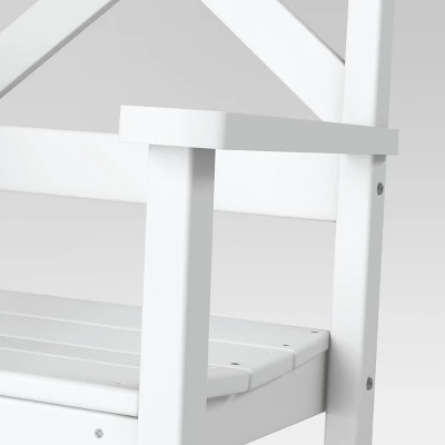 Shawboro POLYWOOD Patio Rocking Chair - White - Threshold™ 6 Shawboro POLYWOOD Patio Rocking Chair - White - Threshold™ - Image 4