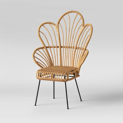 Avocet Rattan Fan Back Accent Chair - Threshold™ 4 Avocet Rattan Fan Back Accent Chair - Threshold™ - Image 2