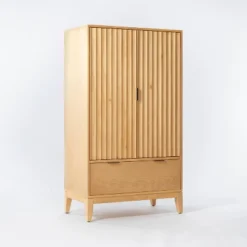 55" Thousand Oaks Wood Scalloped Cabinet - Threshold™ Designed With Studio McGee -Living Room Furniture Store GUEST 13793a96 4ce8 460c bb62 c7acc7187de8