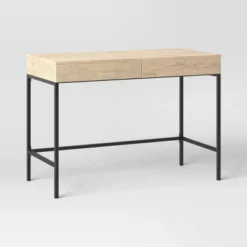 Loring Wood Writing Desk With Drawers And Charging Station - Threshold™ 25 Loring Wood Writing Desk With Drawers And Charging Station - Threshold™ -Living Room Furniture Store GUEST 179e5fa9 f7ca 441d b11a aee71a298562