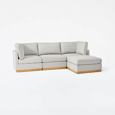 Woodland Hills Modular Sectional Ottoman Light Gray - Threshold™ Designed With Studio McGee 6 Woodland Hills Modular Sectional Ottoman Light Gray - Threshold™ Designed With Studio McGee - Image 4
