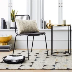 Set Of 2 Sodra Rounded Seat Wire Dining Chair Black - Threshold™ -Living Room Furniture Store GUEST 1f0c0031 cd11 4dd2 b4b3 61162d0e2dff