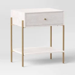 Natural Luxe Accent Table Off-White - Threshold™ -Living Room Furniture Store GUEST 1f1e1916 28a3 49ca b089 317f9fd81601