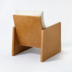 Duchesne Wood Accent Chair With Upholstered Seat And Back Cream - Threshold™ Designed With Studio McGee -Living Room Furniture Store GUEST 24953014 21ba 4b79 86f6 10fc824431e8