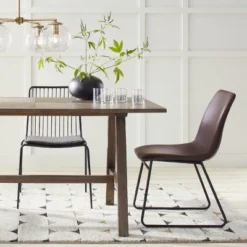 Bowden Faux Leather Dining Chairs - Threshold™ -Living Room Furniture Store GUEST 282deedc 06c1 4d46 b2fb 2fd8f54c5245