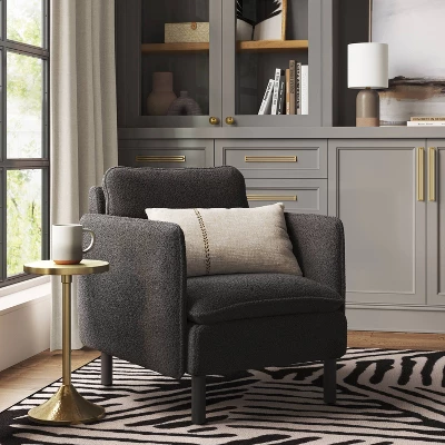 Square Back Accent Chair Black - Threshold™ 3 Square Back Accent Chair Black - Threshold™