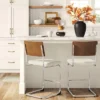 Cecilton Chrome Cantilever Counter Height Barstool Cream Boucle - Threshold™ -Living Room Furniture Store GUEST 2af8763e e051 48b1 98a4 cfc9bc4372da