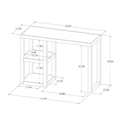 Carson Wood Writing Desk With Storage White - Threshold™ -Living Room Furniture Store GUEST 2e25fab9 58e1 4d1d ab2f 351e9f9fb385