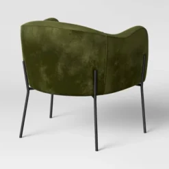 Gladden Rounded Back Anywhere Chair Dark Green - Threshold™ -Living Room Furniture Store GUEST 3626b6f8 9117 453d ba49 abf970c92318