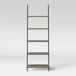 72" Loring 5 Shelf Leaning Bookshelf - Threshold™ -Living Room Furniture Store GUEST 3b2af214 2cb4 4112 aa0d 454af67e18fa
