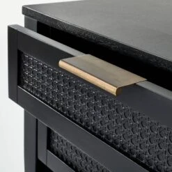 East Bluff 2 Drawers Woven Accent Table Black - Threshold™ Designed With Studio McGee -Living Room Furniture Store GUEST 42e77654 e6d8 43bd 9f8b 688c84d09d27