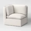 5pc Haven French Seam Modular Sectional Cream - Threshold™