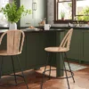 Olivine Rounded Back Woven Counter Height Barstool With Metal Legs Natural - Threshold™ -Living Room Furniture Store GUEST 4e8f4759 841c 403a bfbc 701f67613658
