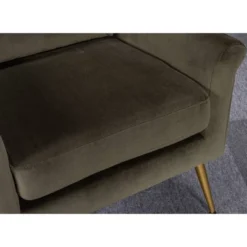 Carmine Luxe Arm Accent Chair With Brass Legs - Threshold™ -Living Room Furniture Store GUEST 4ebe12f2 b633 4ea5 be08 63a430079295