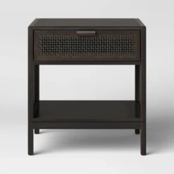 Minsmere Caned Accent Table With Drawer - Threshold™ -Living Room Furniture Store GUEST 55c3e48d 7647 4046 9262 e88d66a83051