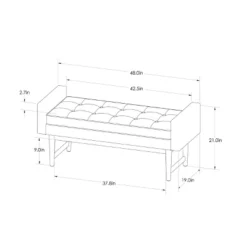 Verken Mid Century Modern Settee Bench - Threshold™ -Living Room Furniture Store GUEST 55d19e28 11c4 43f4 9e3e 2403e25a998b