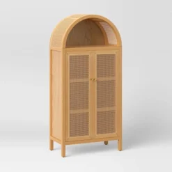 Woven Arched Wood Cabinet - Threshold™ -Living Room Furniture Store GUEST 55ee5cc0 3aff 4967 be03 2e31c724f280