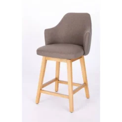 Kinston Swivel Curved Back Upholstered Counter Height Barstool - Threshold™ -Living Room Furniture Store GUEST 585574a8 4152 4afb 9413 75eba22346a7