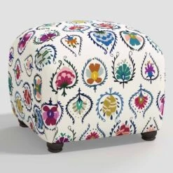 Poppy Ottoman In Damask - Skyline Furniture -Living Room Furniture Store GUEST 5867c2e1 d2bd 4764 a0a7 f4768b2f2ade