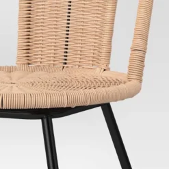 Olivine Rounded Back Woven Counter Height Barstool With Metal Legs Natural - Threshold™ -Living Room Furniture Store GUEST 5949886b 57d5 4406 a52b 22ed21a1051e