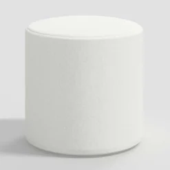 Round Thalia Ottoman In Textured Linen - Threshold™ -Living Room Furniture Store GUEST 5adbb7e2 c555 44bd 886f b90c408a36f4