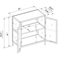 30" Crystal Cove Glass Cabinet Black - Threshold™ Designed With Studio McGee 13 30" Crystal Cove Glass Cabinet Black - Threshold™ Designed With Studio McGee -Living Room Furniture Store GUEST 5b71f51a 7630 42b5 9e09 477102ac59f6