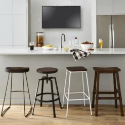 Halifax Farmhouse Wood Barstool - Threshold™ -Living Room Furniture Store GUEST 5c2ad5e6 21b1 408f b694 ea2408655584 1