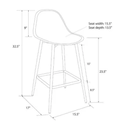 Copley Plastic Counter Height Barstool - Threshold™ -Living Room Furniture Store GUEST 5d8c879d 7c9b 442c 977d 3952f7f2ed46