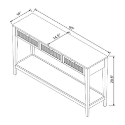 East Bluff Woven Drawer Console Table - Threshold™ Designed With Studio McGee -Living Room Furniture Store GUEST 5fadeab1 5821 409f b35b 9dc3416e6dfc