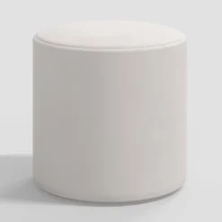 Round Thalia Ottoman In Velvet - Skyline Furniture -Living Room Furniture Store GUEST 64a48b94 bdaa 4a7e 91bf 9e53cf158664