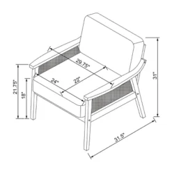 Westbury Cane Lounge Armchair Beige - Threshold™ -Living Room Furniture Store GUEST 670f5171 f111 45d4 9304 c584b692719e