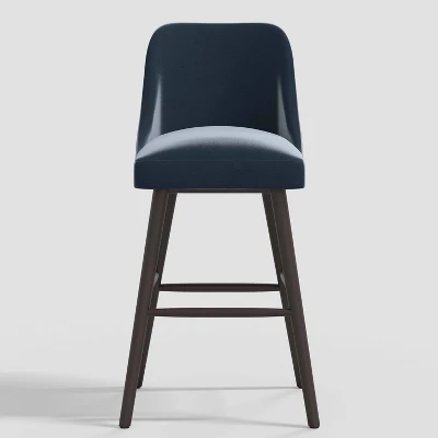 Geller Modern Counter Height Barstool In Shiny Velvet - Threshold™ 3 Geller Modern Counter Height Barstool In Shiny Velvet - Threshold™