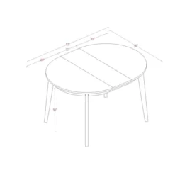 Astrid Mid-Century Round Extendable Dining Table - Threshold™ 15 Astrid Mid-Century Round Extendable Dining Table - Threshold™ -Living Room Furniture Store GUEST 67363663 bc12 48bd adb2 c9a5c8b71510