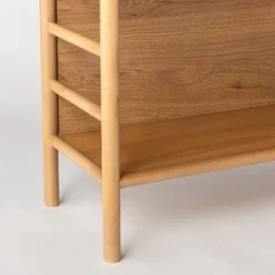 72" Holladay Curved Wooden Bookcase - Threshold™ Designed With Studio McGee -Living Room Furniture Store GUEST 68f47188 5121 4717 ac39 f4ceeabd4e01