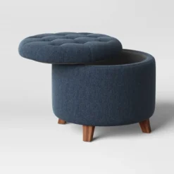 Tufted Round Storage Ottoman - Threshold™ -Living Room Furniture Store GUEST 6af4d5ac 1729 492b 9ab7 ed7a4a926334