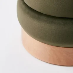 Clarkdale Channel Tufted Ottoman With Wood Base - Threshold™ Designed With Studio McGee -Living Room Furniture Store GUEST 6b0f47ba dc03 48cc 8a01 bbb99d46752f