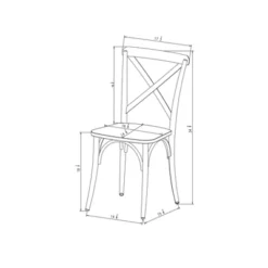 Set Of 2 Malden French Bistro Dining Chair Matte Black - Threshold™ -Living Room Furniture Store GUEST 6b977508 73a9 4116 9e94 2128bb0c2126