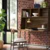 Loring Wood Secretary Desk With Hutch And Charging Station Walnut - Threshold™ -Living Room Furniture Store GUEST 6cbe3a76 a31f 4dd9 8ac6 f222aabab442