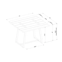 Brimfield Metal Base Extendable Dining Table Brown - Threshold™ -Living Room Furniture Store GUEST 6cc89fd1 cd13 4a73 b61a b2b76aaf7bc1