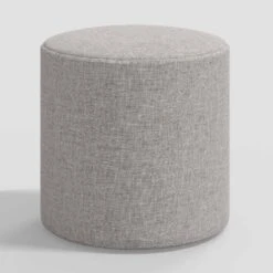 Round Thalia Ottoman In Textured Linen - Threshold™ -Living Room Furniture Store GUEST 6da3dd3e 553d 4c4e 8f58 cb5cd3d9d7ec