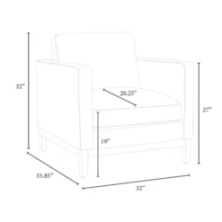 Woodland Hills Wood Base Chair Light Gray - Threshold™ Designed With Studio McGee -Living Room Furniture Store GUEST 6e8f4d51 943c 49ba 9657 ccd0dc5a9fa7