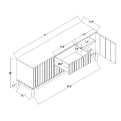 Thousand Oaks Wood Scalloped TV Stand For TVs Up To 60" - Threshold™ Designed With Studio McGee 18 Thousand Oaks Wood Scalloped TV Stand For TVs Up To 60" - Threshold™ Designed With Studio McGee -Living Room Furniture Store GUEST 6eb78357 bdca 4768 81d1 c6707913672b