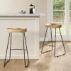 Hull Low Back Barstool Wood/Metal - Threshold™ -Living Room Furniture Store GUEST 6f8941e1 c6b5 4fd9 b8f6 7584131e6c88