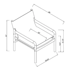 Northlake Dowel Frame Sling Accent Chair Canvas Cream - Threshold™ -Living Room Furniture Store GUEST 74386f49 f81b 4a92 b10f e5eed4c854de