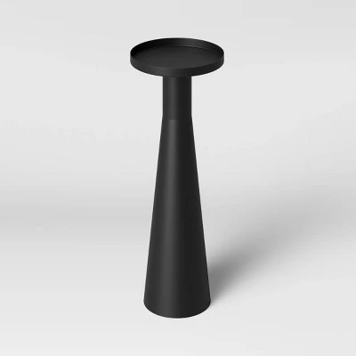Alester Round Smooth Metal Drink Table Black - Threshold™ 4 Alester Round Smooth Metal Drink Table Black - Threshold™ - Image 2